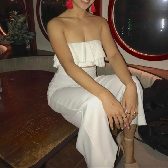 Zara NWT White Lightweight Casual Relaxed Fit Business Casual Pants Slacks Sz L - Picture 6 of 9